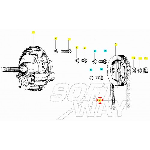 Cinghia trasmissione Piaggio Grillo...