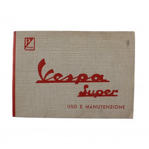 Manuale uso e manutenzione Vespa Super