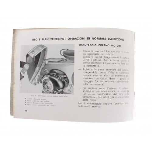 Manuale uso e manutenzione Vespa Super