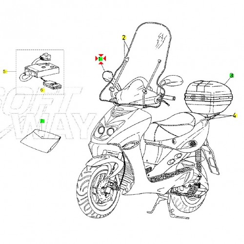 Specchio retrovisore destro per...