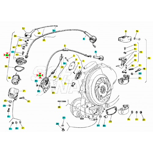 Bobina AT Vespa Sprint GR Super Rally GS