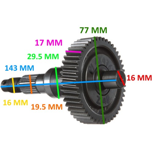 Albero ruota posteriore Liberty e...