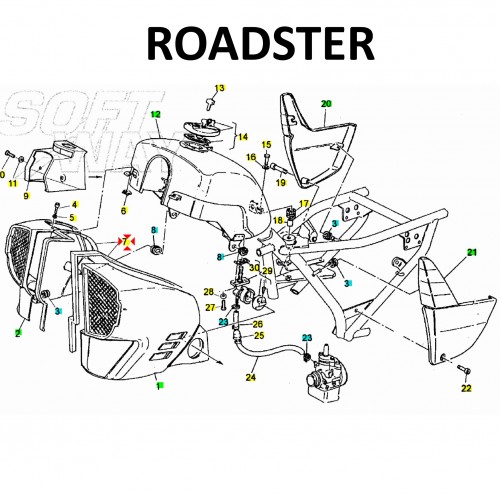 Profilo in gomma Cagiva Mito EV Roadster