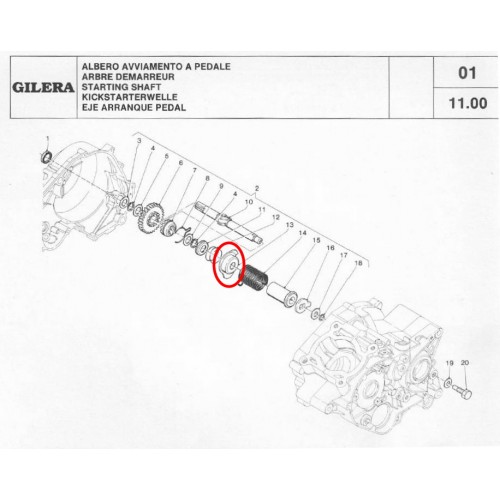 Scodellino olio albero avviamento...