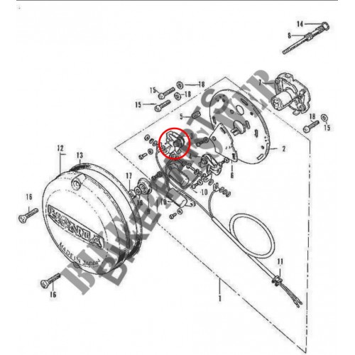Contatto sinistro Honda CB Four K 400...