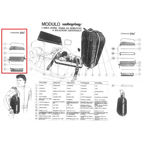 Bauletto serbatoio Nonfango per moto...