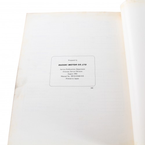 Dati di servizio moto Suzuki 2T e 4T...