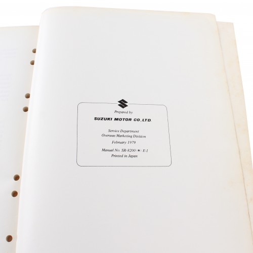 Manuale officina Suzuki GS 850 G 1979