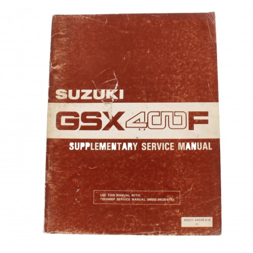Supplemento manuale officina Suzuki...