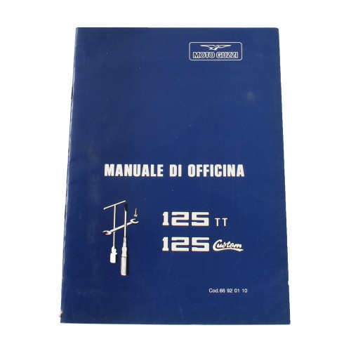 Manuale officina Moto Guzzi 125 TT e...