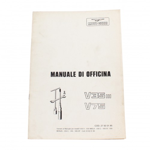 Variante manuale officina Moto Guzzi...