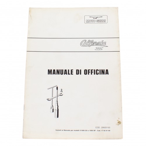 Variante manuale officina Moto Guzzi...