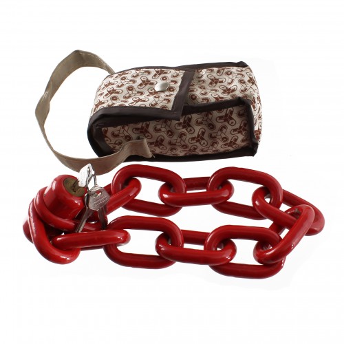 Lucchetto a catena rosso 58,5 mm