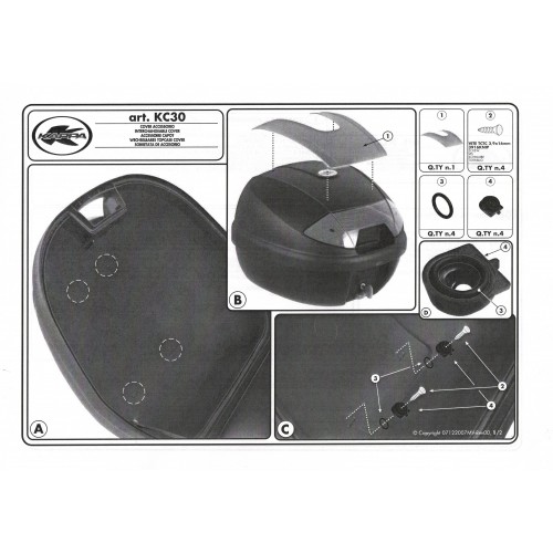 Cover copribauletto Kappa KC30G730...