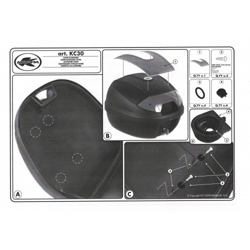 Cover copribauletto Kappa KC30B912