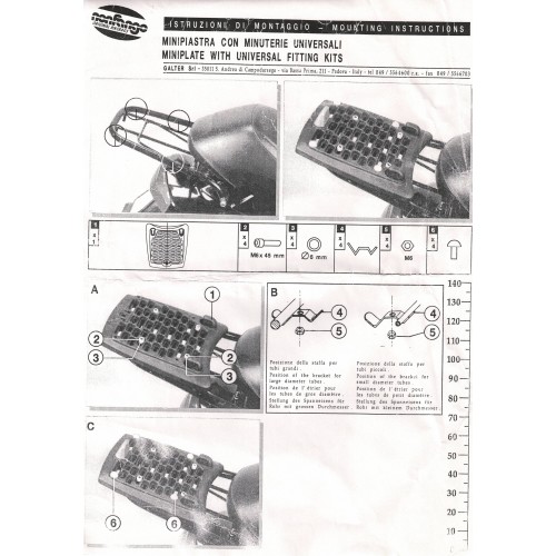 Minipiastra portapacchi Nonfango P008...