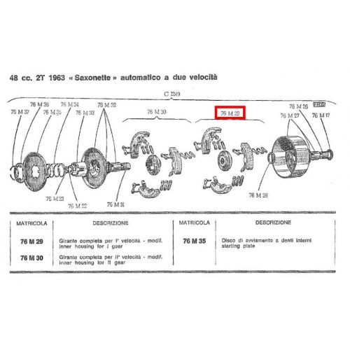 Girante 1 velocità Saxonette...