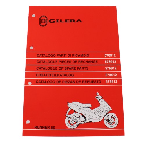 Catalogo parti di ricambio Gilera...