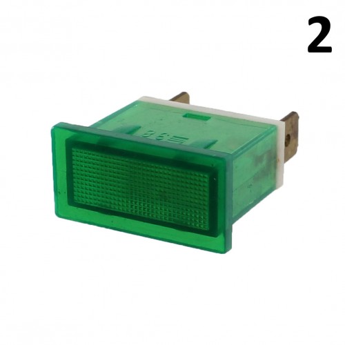 Spia 24 Volt rettangolare per...