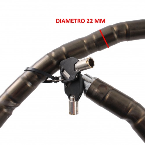 Catena antifurto tipo pitone da 22 x...