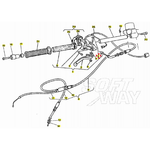 Perno rotazione leva Cagiva Prima...