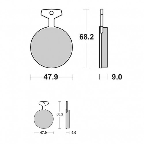 Pastiglie freno Yamaha RD DX TZ - SBS...