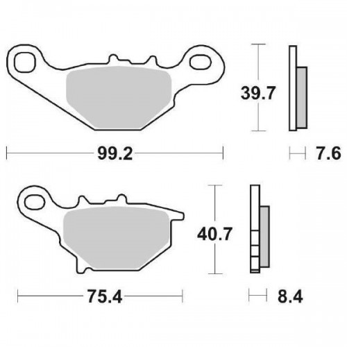 Pastiglie freno Suzuki TR Street Marig