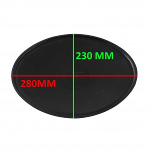 Portanumero ovale nero moto... 2