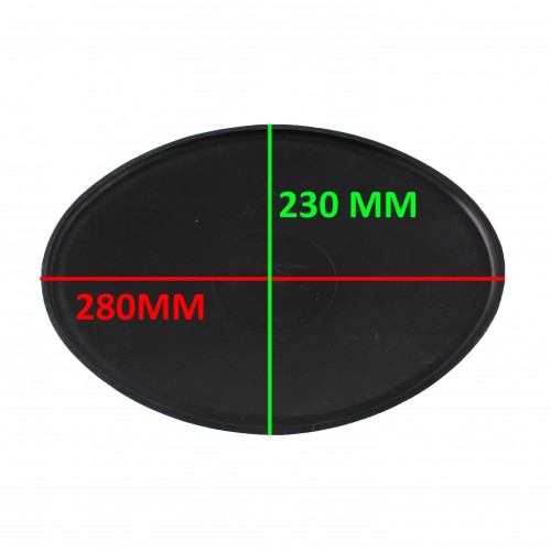 Portanumero ovale nero moto cross epoca