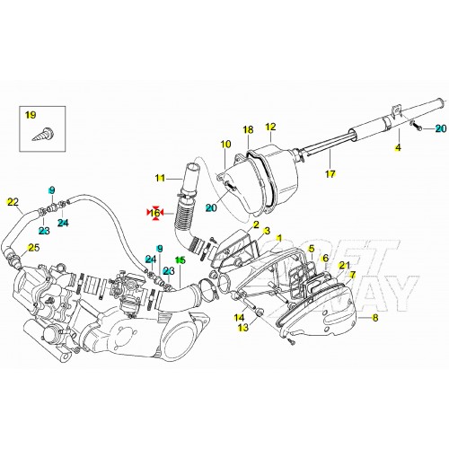Manicotto aspirazione Aprilia...