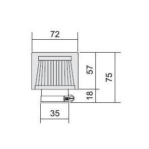 Filtro aria racing 32 mm... 2
