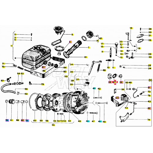 Piastrina spingimolla Ape Car Tm 145104