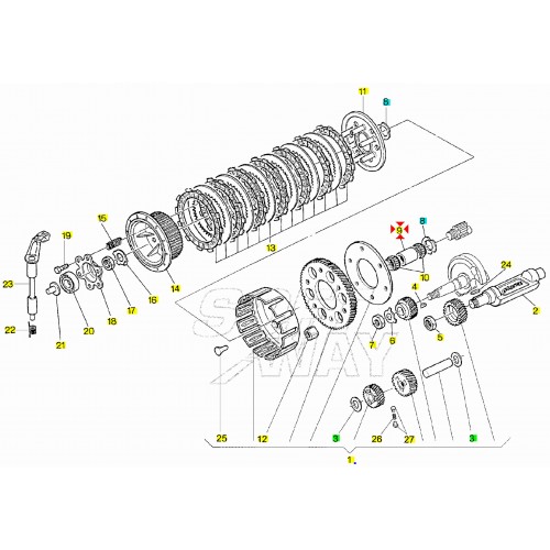 Distanziale campana frizione Cagiva...