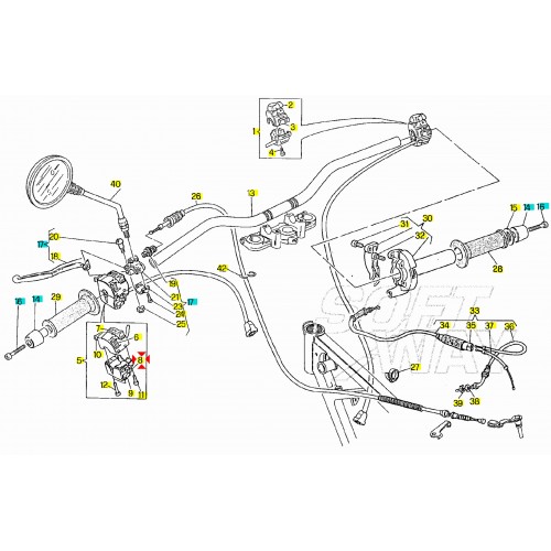 Levetta indicatore direzionale Cagiva...