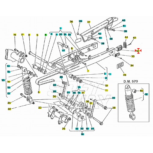 Tendicatena Cagiva River Supercity W8...