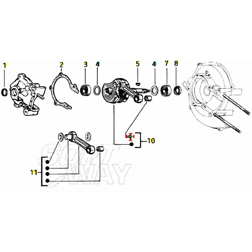 Gabbietta biella originale Piaggio...
