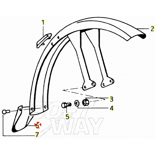 Paraspruzzi parafango anteriore...