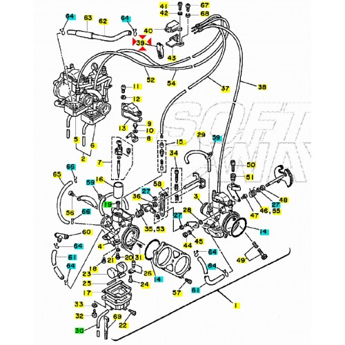Leva starter Yamaha RD TDR TZR...