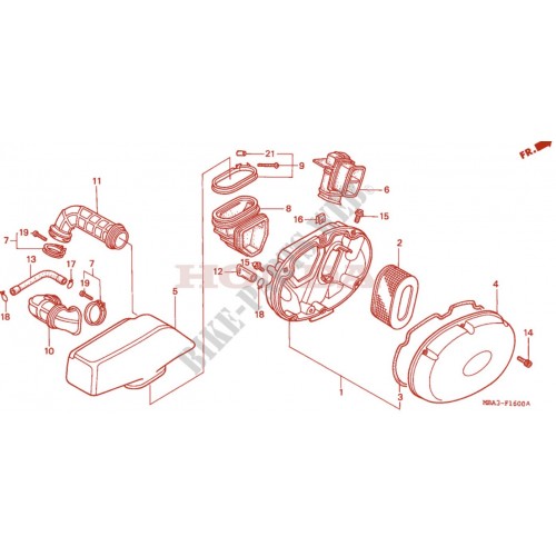 Filtro aria Honda Shadow - 17213MBA010