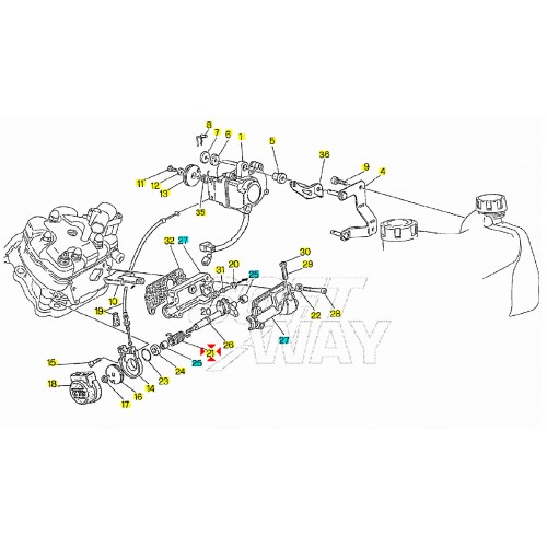 Molla richiamo valvola Cagiva Mito...