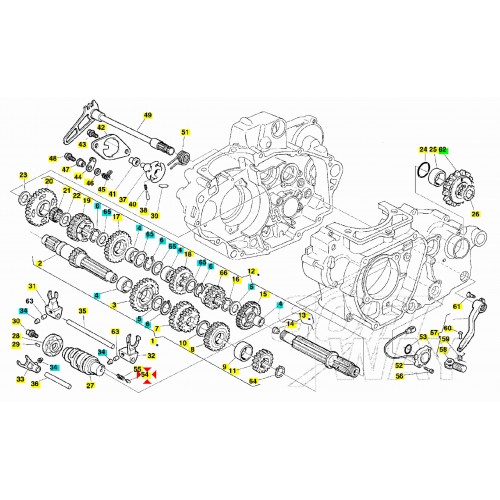 Puntale segnale marce MV Agusta...