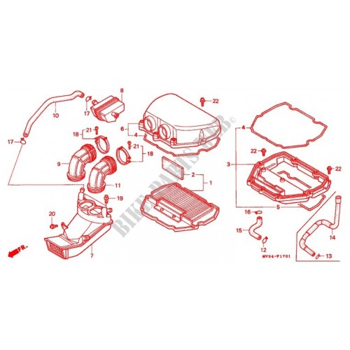 Filtro aria Honda CBR F3 Super Sport...