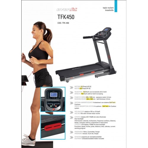 Tapis Roulant Everfit TFK 450