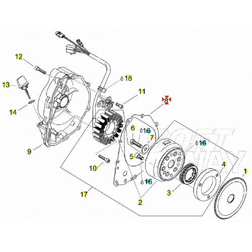 Guarnizione coperchio accensione...