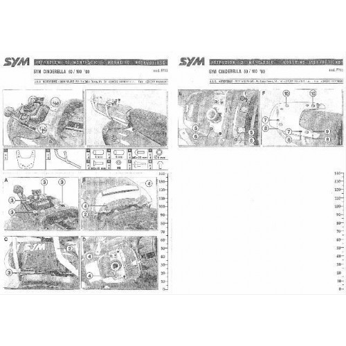 Staffe supporto piastra bauletto Sym...