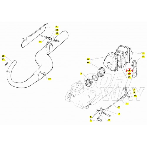 Rete posteriore cassa filtro Aprilia...