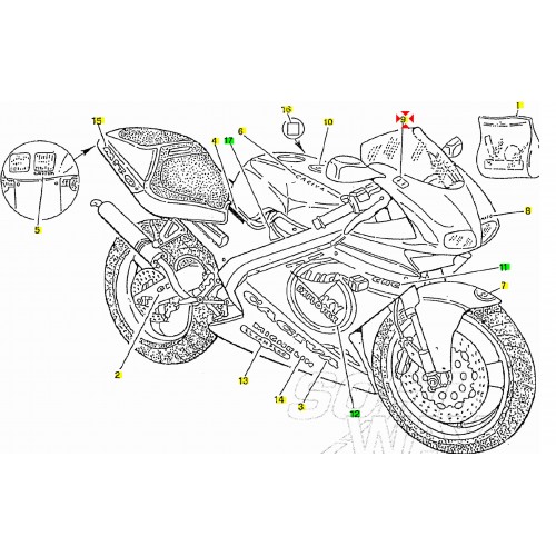Adesivo piccolo logo Agip per...