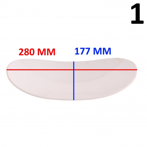 Plexiglass faro anteriore su cupolino...