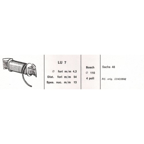 Bobina illuminazione Bosch per Sachs...