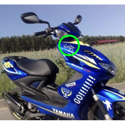 Adesivo firma Valentino Rossi per...